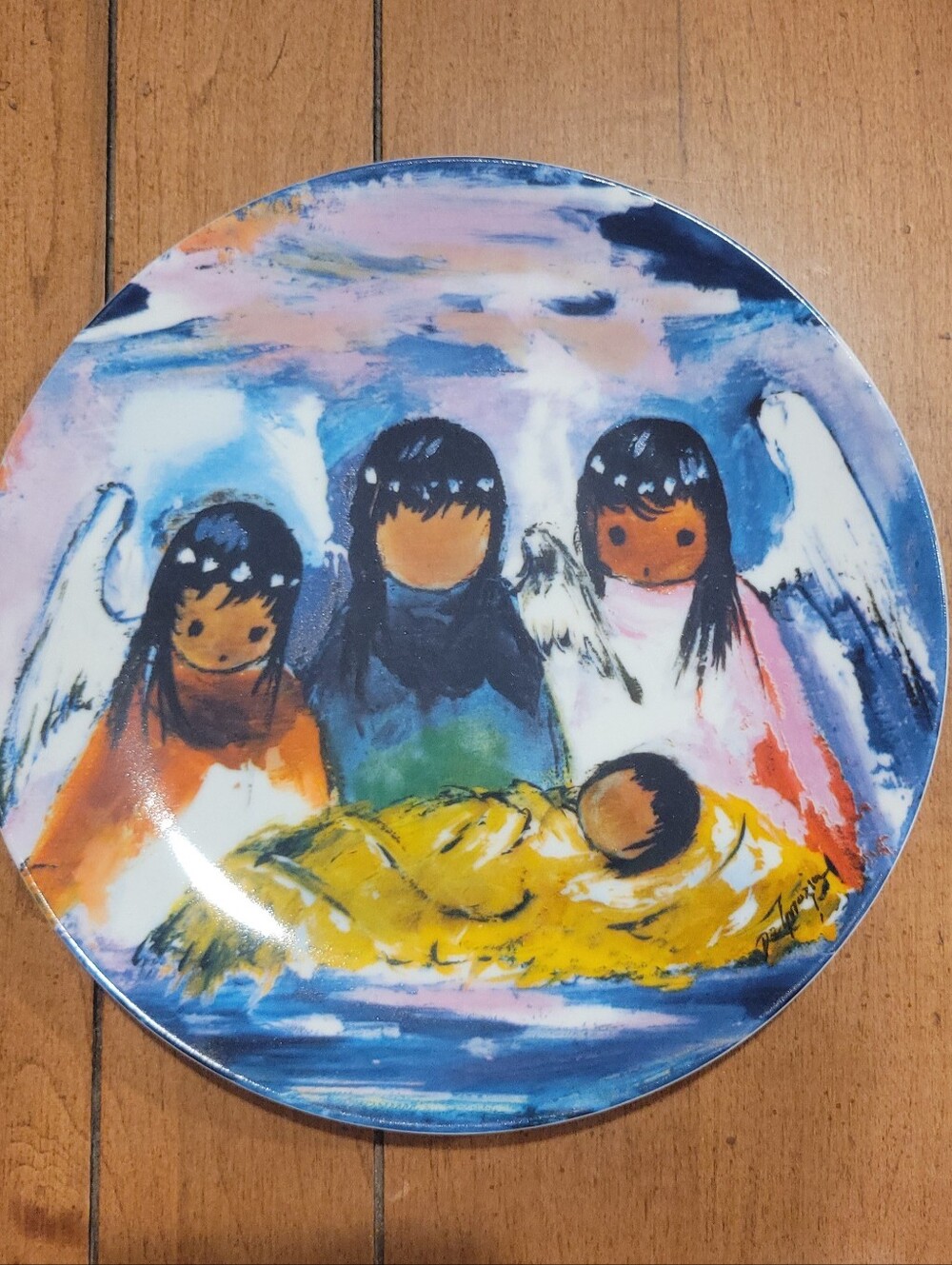 Vintage 1991 Ted De Grazia Plate "Fiesta Angels"